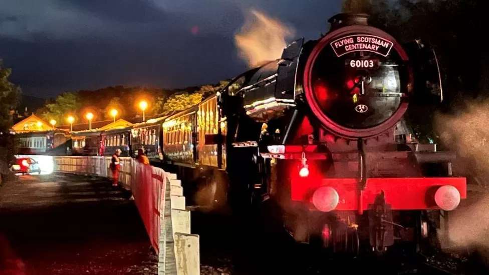 Two injured in Flying Scotsman crash at Highland station