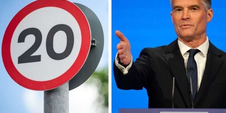 Driving laws will target �sinister� and �overzealous� 15-minute cities and 20mph speed limits