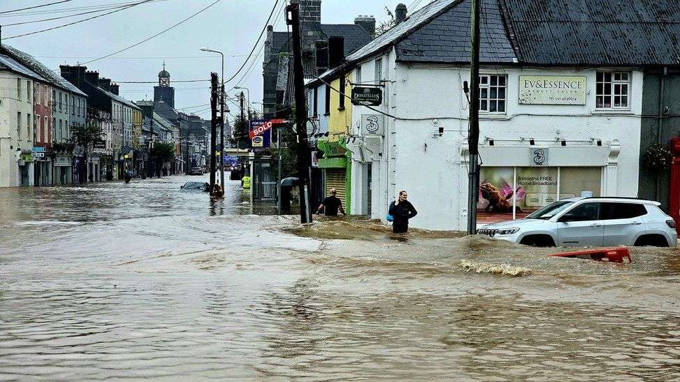 Stay at home warning for red weather alert areas as Storm Babet blows in