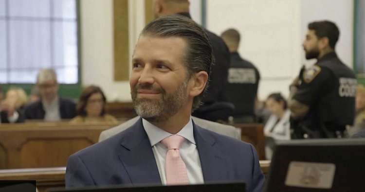 Relaxed Trump Jr cracks jokes in courtroom debut