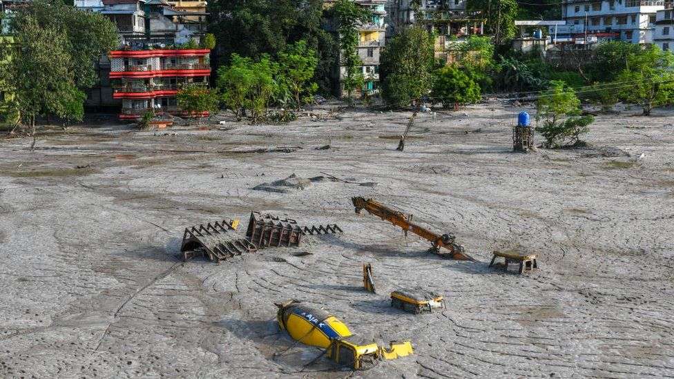 Sikkim: Satellite images show devastating Himalayan floods