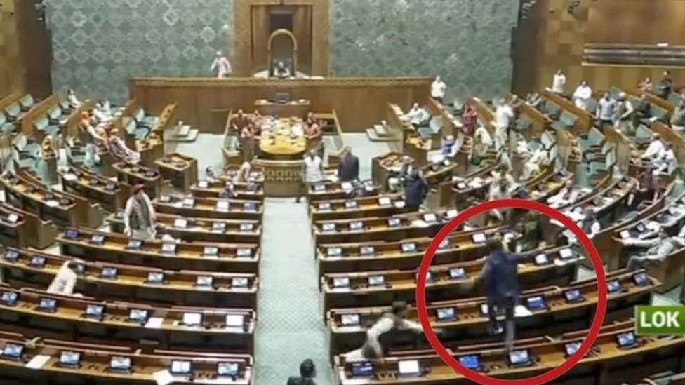 India parliament: Security scare for MPs on attack anniversary