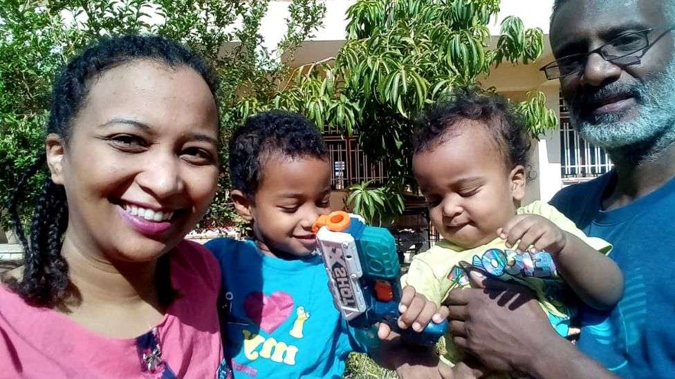 Sudan war: 'When a bomb fell I told my son it was an action movie'