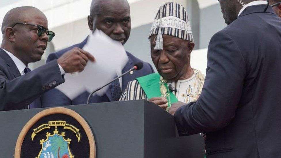 Joseph Boakai: Liberia's new president fails to end inauguration speech