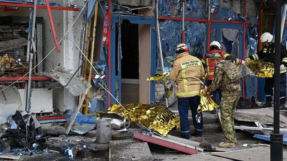Ukraine war: Deadly strike on Russian shopping centre in Belgorod