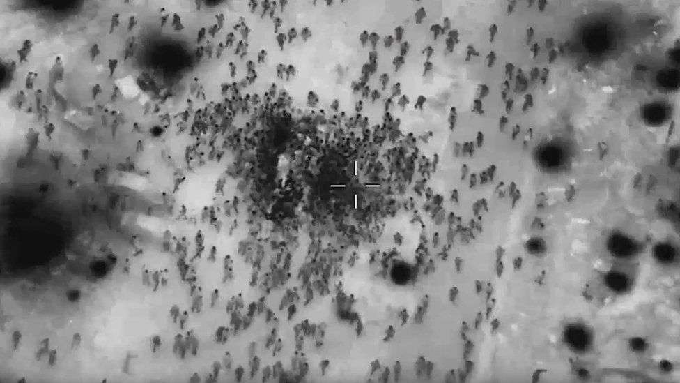 Israel-Gaza war: More than 100 reported killed in crowd near Gaza aid convoy