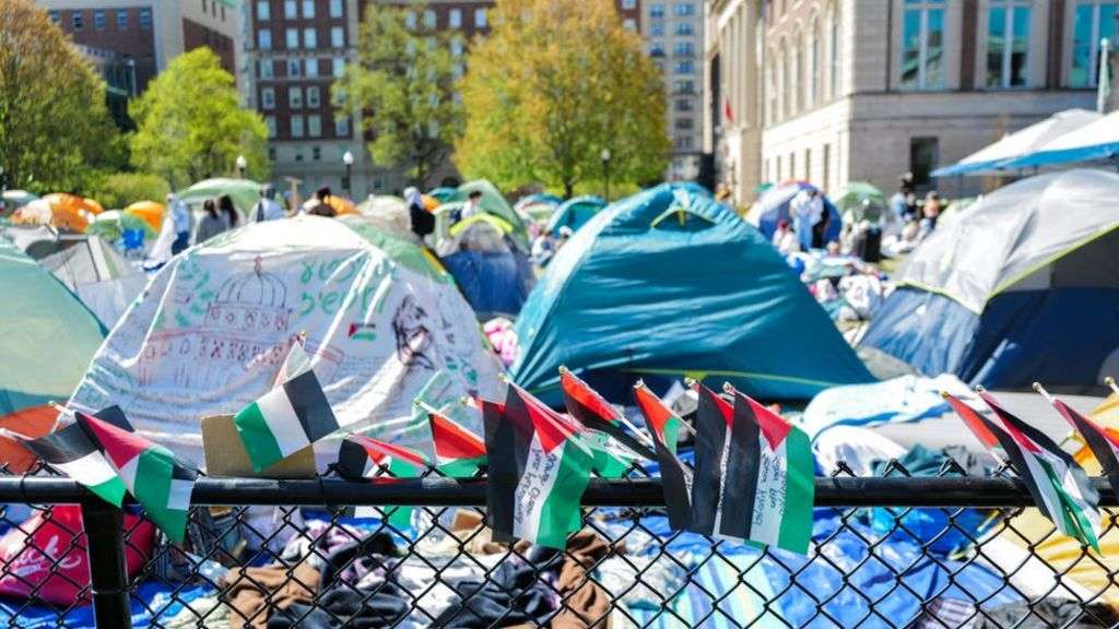 'We will keep going': Columbia Gaza protesters dig in