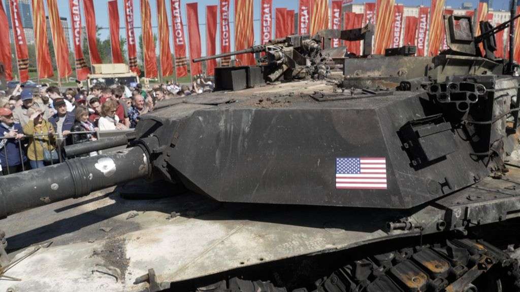 Russia flaunts Western military hardware captured in war in Ukraine