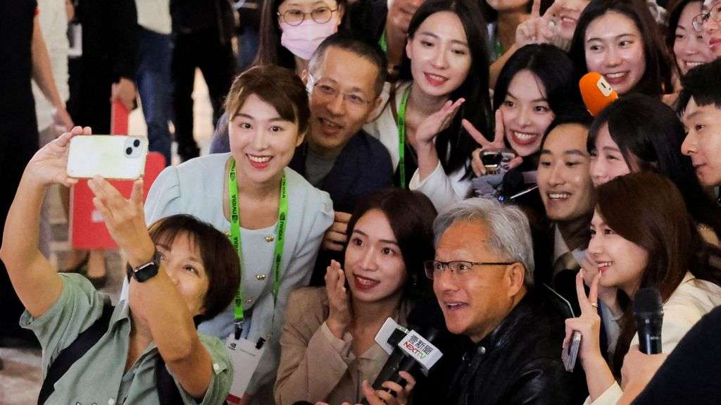 Why is Nvidia boss the 'Taylor Swift of tech'?