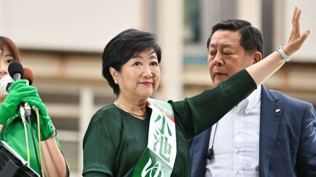 After Covid and Olympics, Tokyo�s first female governor wins third term