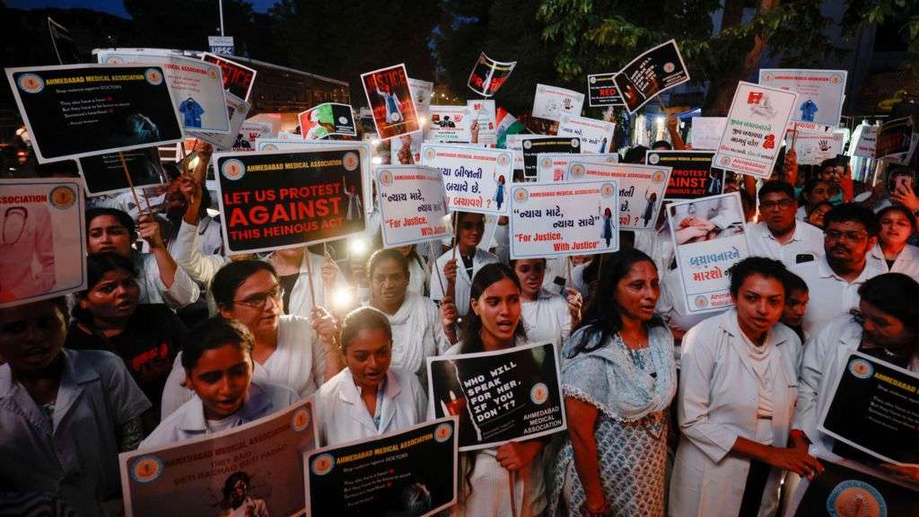 Indian doctors strike over rape and murder of colleague