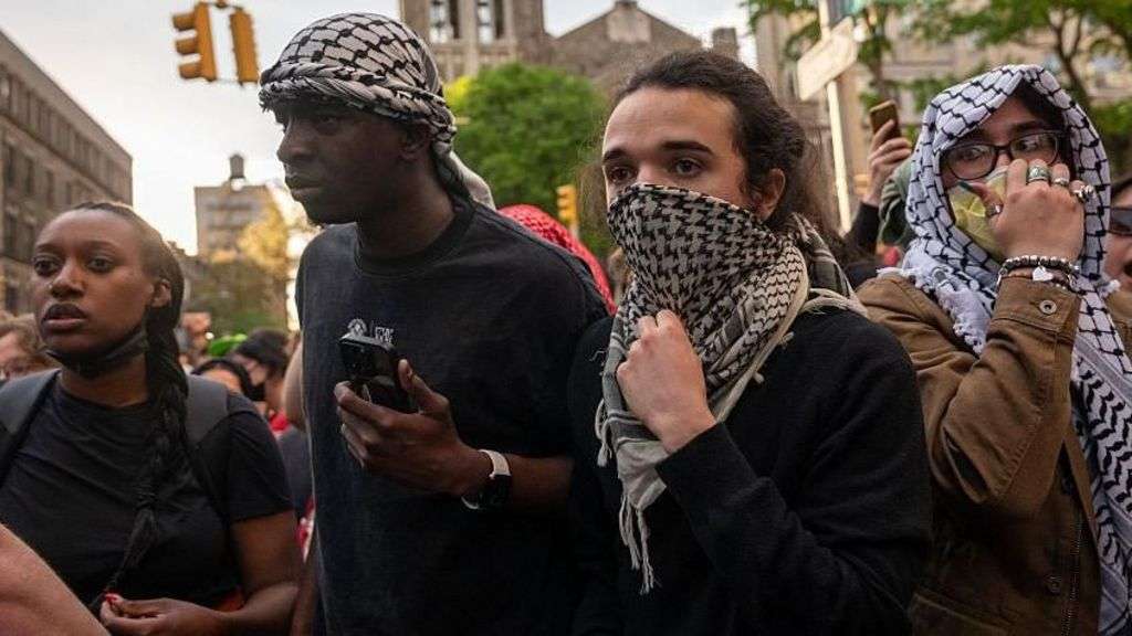 Dozens of pro-Palestinian protesters arrested at Columbia University