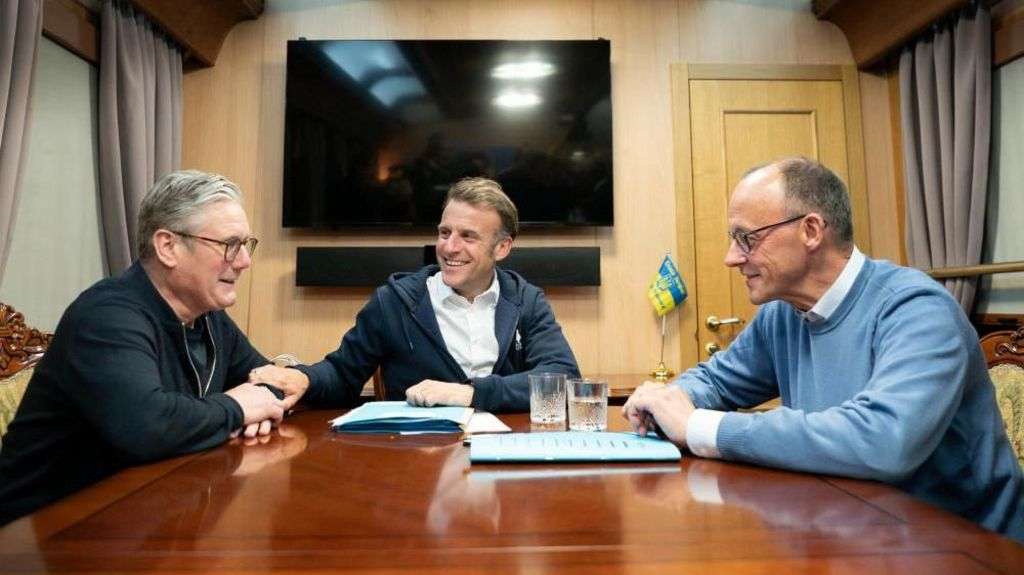 Starmer joins world leaders in Ukraine to call for ceasefire