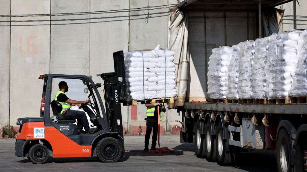 UN says 90 lorry loads of aid now in Gaza after three-day delay at crossing