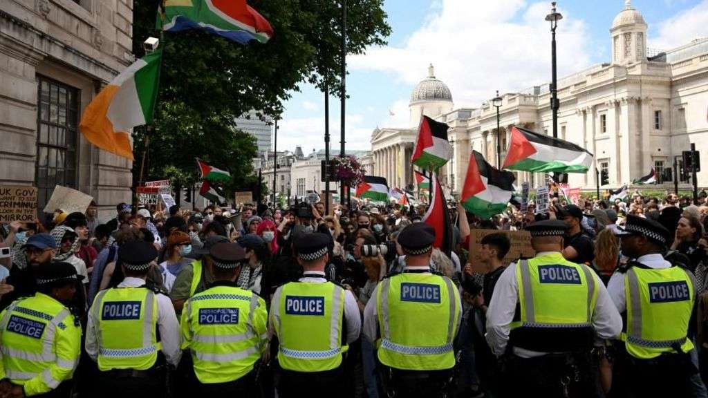 Seven people charged after Palestine Action protest