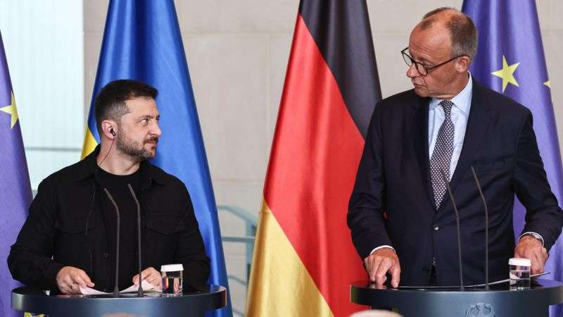 European leaders tentatively hopeful after call with Trump ahead of Putin summit