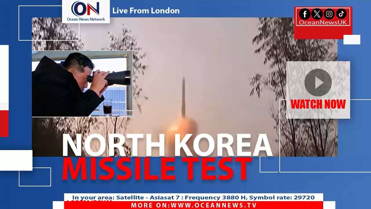 North Korea leader Kim Jong Un has personally overseen the test firing missile