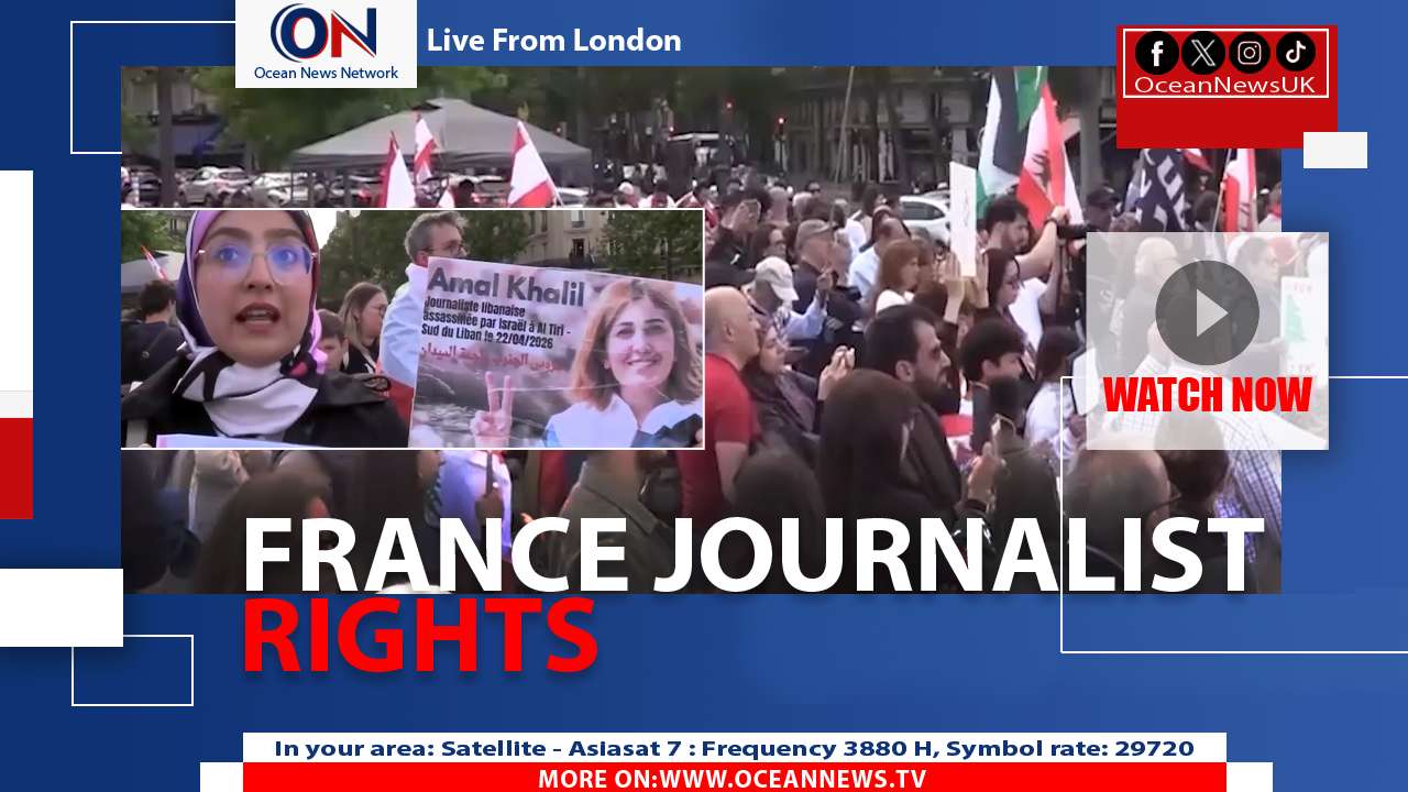 Paris Protest Honors Journalists Killed in Lebanon & Gaza
